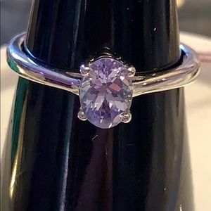 .77ct Tanzanite solitaire ring.